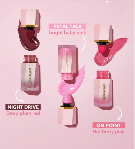 SHEGLAM أحمر خدود سائل مقاوم للماء-يدوم طويلاً-