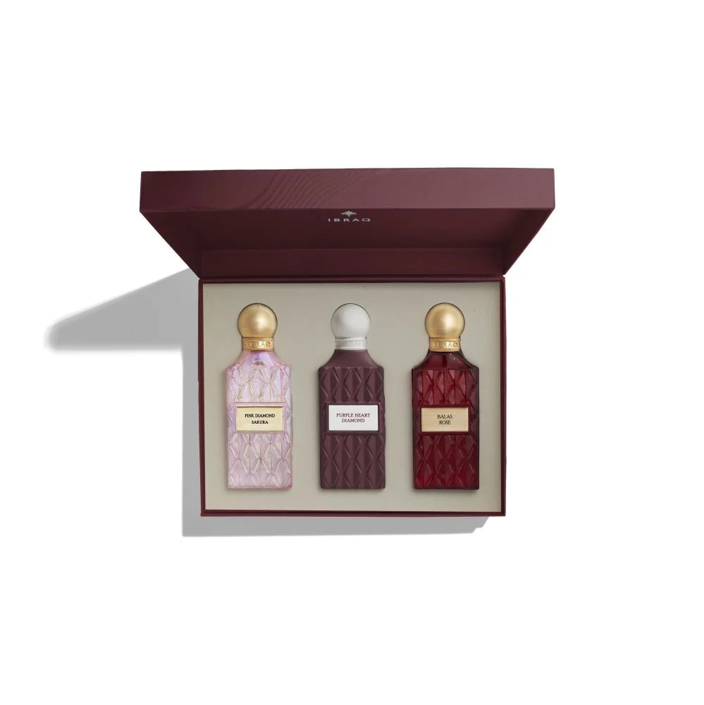مجموعة مارون دايموند من ابراهيم القرشي (إبراق) 3عطور من (75 مل)