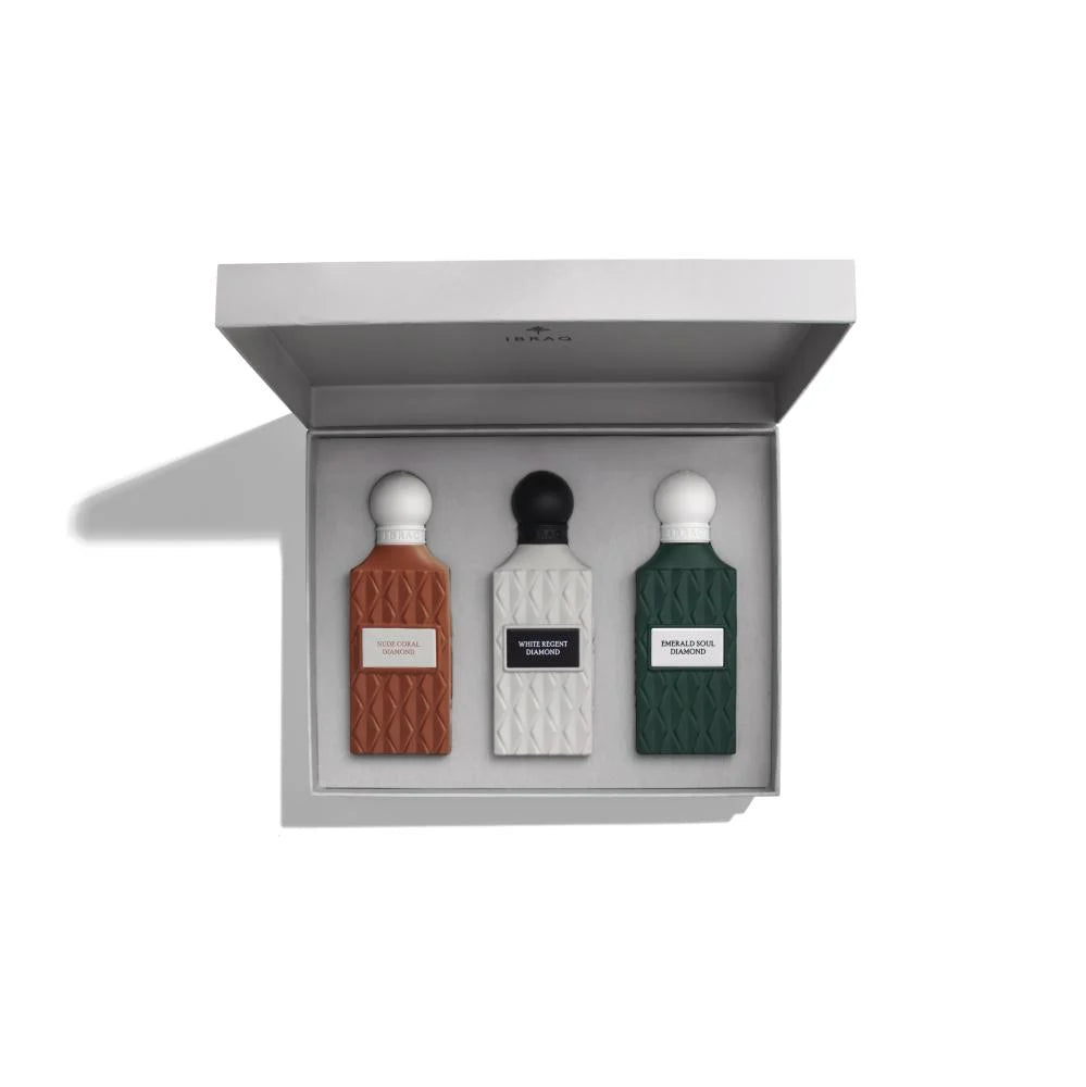 Ibraheem AlQurashi Grey Diamond Collection (3 perfumes x 75 ml)