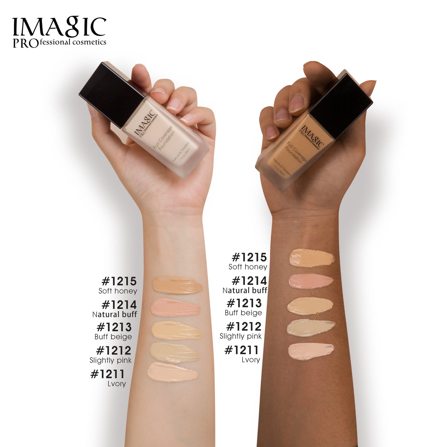 IMAGIC Non-Greasy, Waterproof, Moisturizing, Anti-Aging, Anti-Wrinkle, Antioxidant Foundation