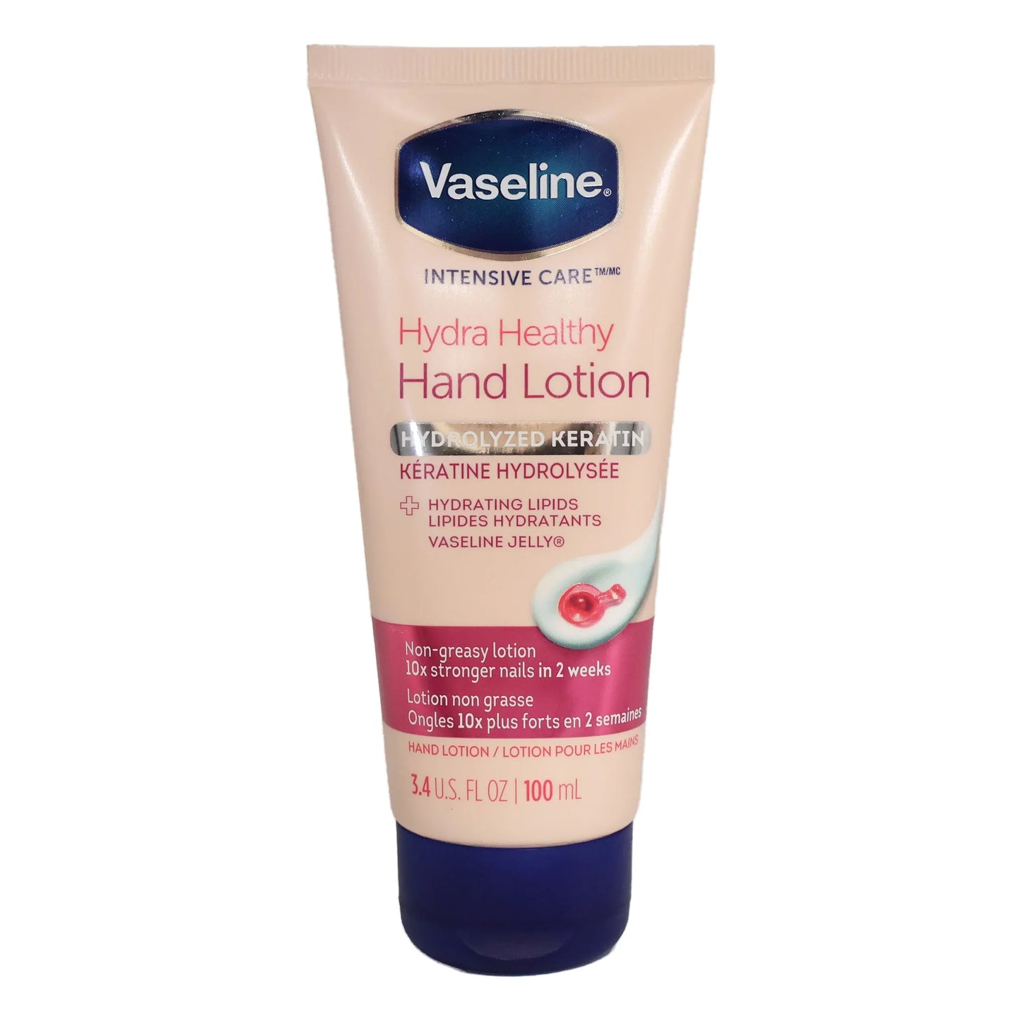 Vaseline Healthy Hands Stronger Nails Lotion - 100ml Tube