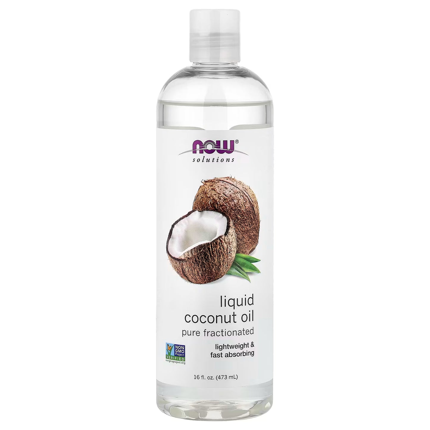 NOW Foods, Solutions, Pure Fractionated Coconut Oil, 16 fl oz