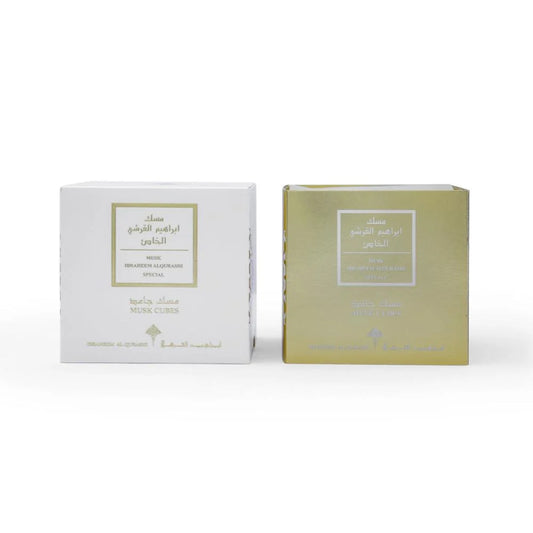 Musk cubes – white