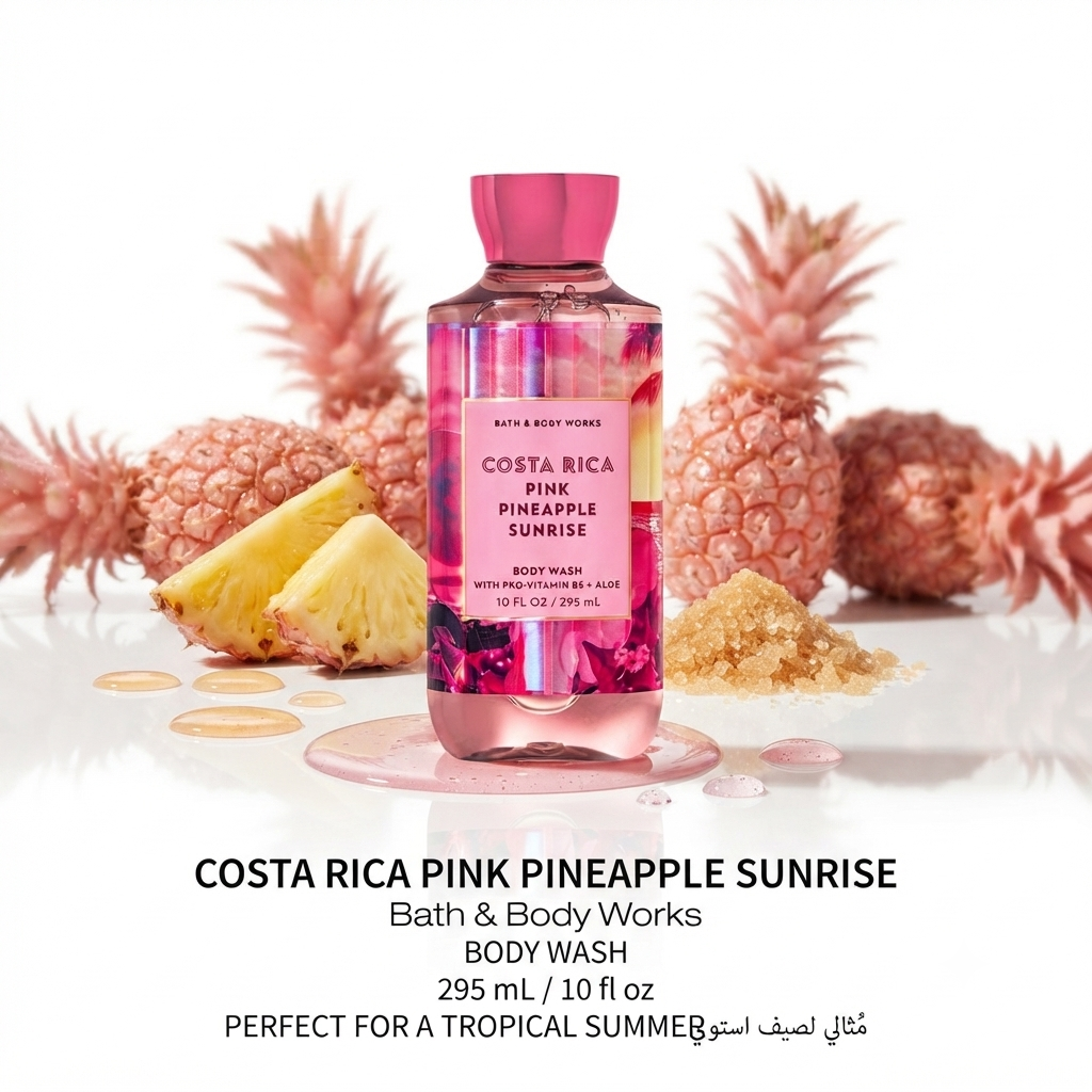 غسول للجسم كوستا ريكا بينك بينيابل صنرايز من باث آند بودي ووركس (Bath & Body Works Costa Rica Pink Pineapple Sunrise Body Wash)