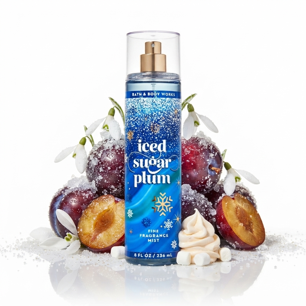معطر جسم آيسد شوغر بلوم من باث آند بودي ووركس (Bath & Body Works Iced Sugar Plum Fine Fragrance Mist)
