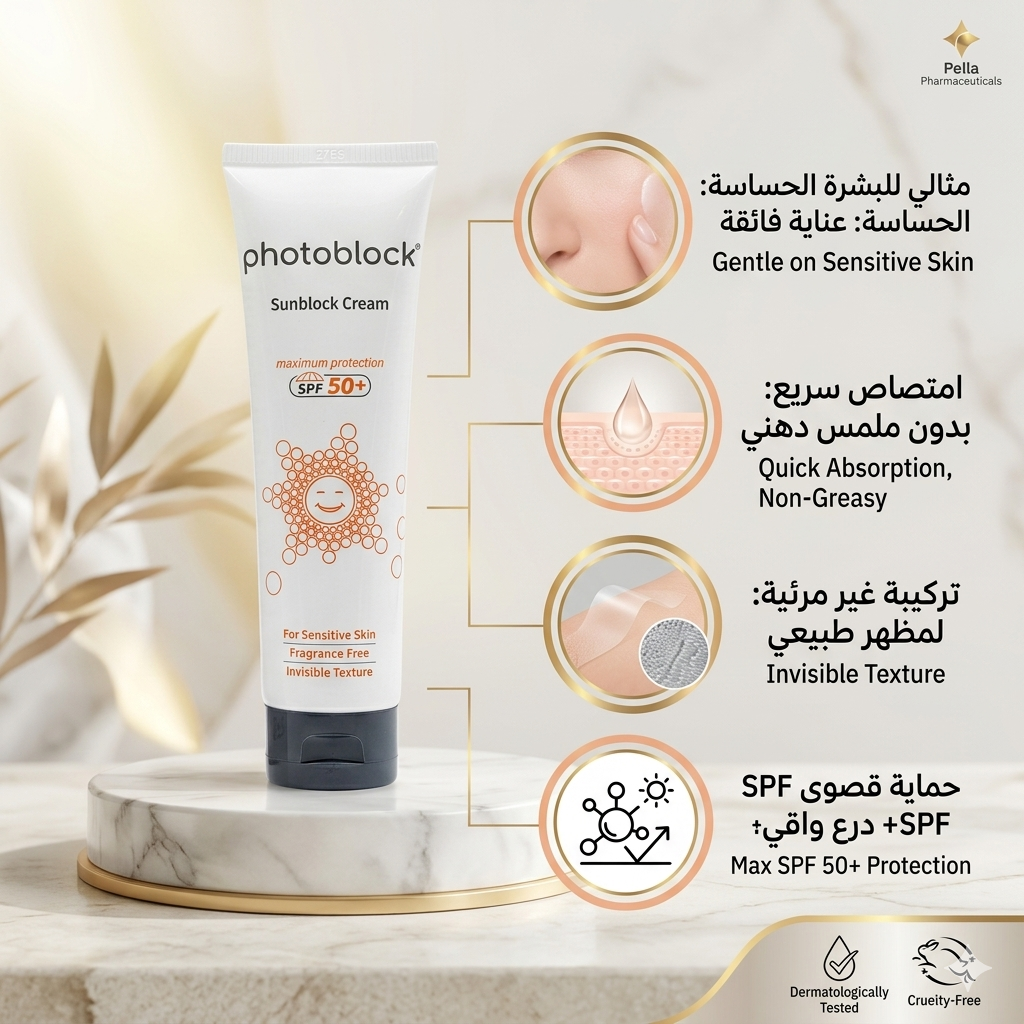 واقي الشمس فوتوبلوك (Photoblock Cream) من شركة بيلا