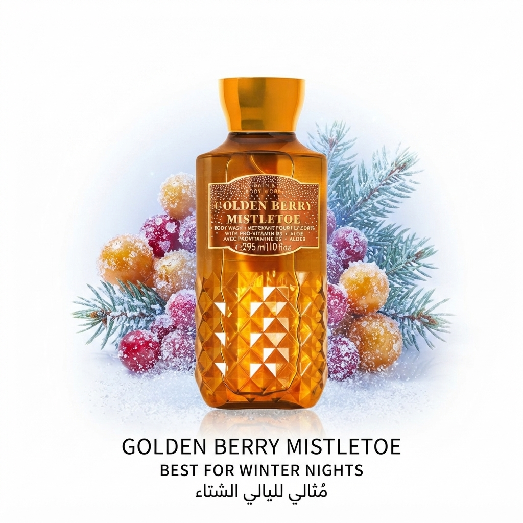غسول للجسم جولدن بيري ميستلتو من باث آند بودي ووركس (Bath & Body Works Golden Berry Mistletoe Body Wash)