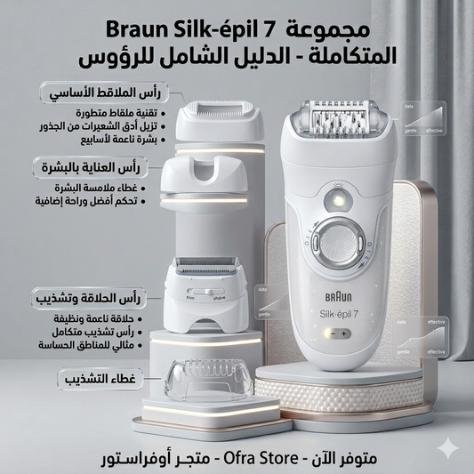 Braun Silk-épil 7 Epilator (Popular model designed for wet and dry use)