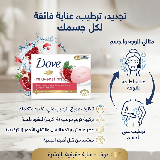 صابونة دوف بالرمان