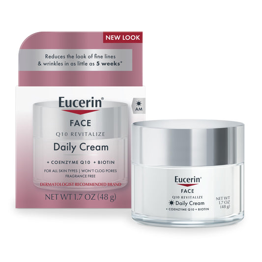 كريم يوسيرين كيو 10 المنشط للوجه (Eucerin Q10 Revitalize Daily Cream).. شباب متجدد وإشراقة ساحرة كل يوم