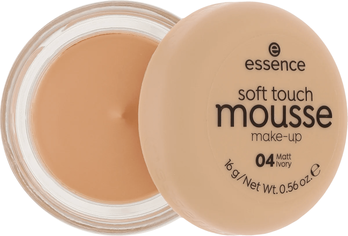 Essence Soft Touch Mousse foundation is a makeup product characterized by a light and delicate texture.