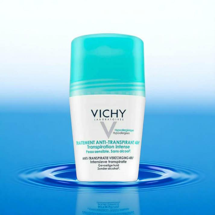 مزيل العرق الجاف للبشرة الحساسة خالٍ من الكحول من فيشي – 50م