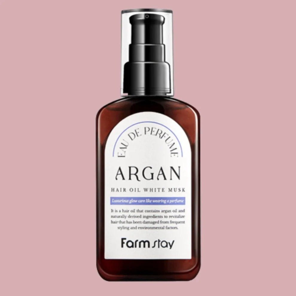 Farm Stay Argan Hair Oil with White Musk Scent – 100ml