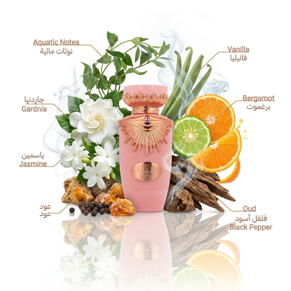 هيا من لطافة (Haya by Lattafa) - سعة 100 مل (Eau de Parfum).