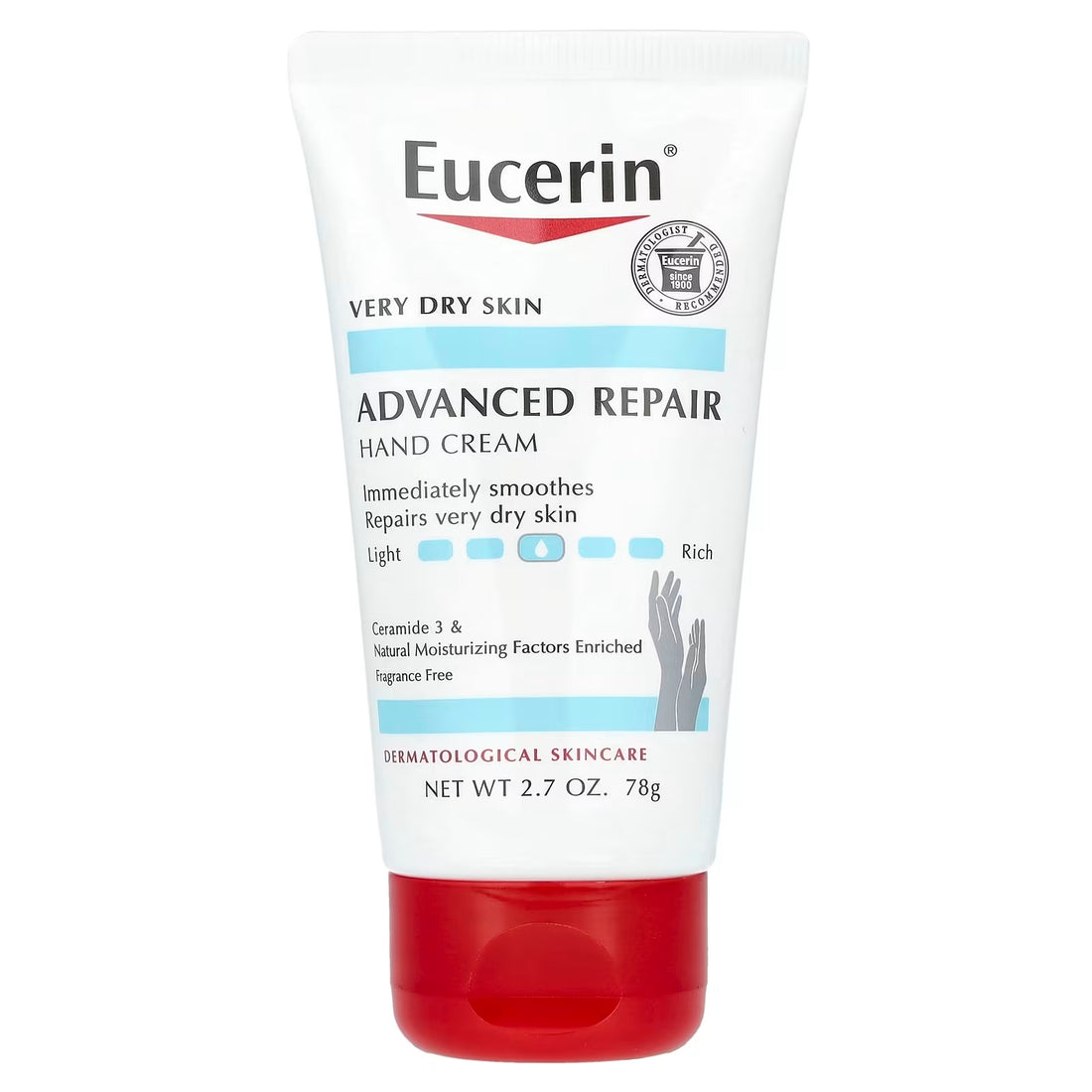 Eucerin Advanced Repair Hand Cream for Severely Dry Skin - 78g