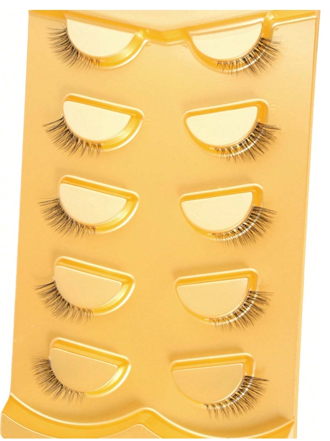5 Pairs Natural Cat Eye False Eyelashes