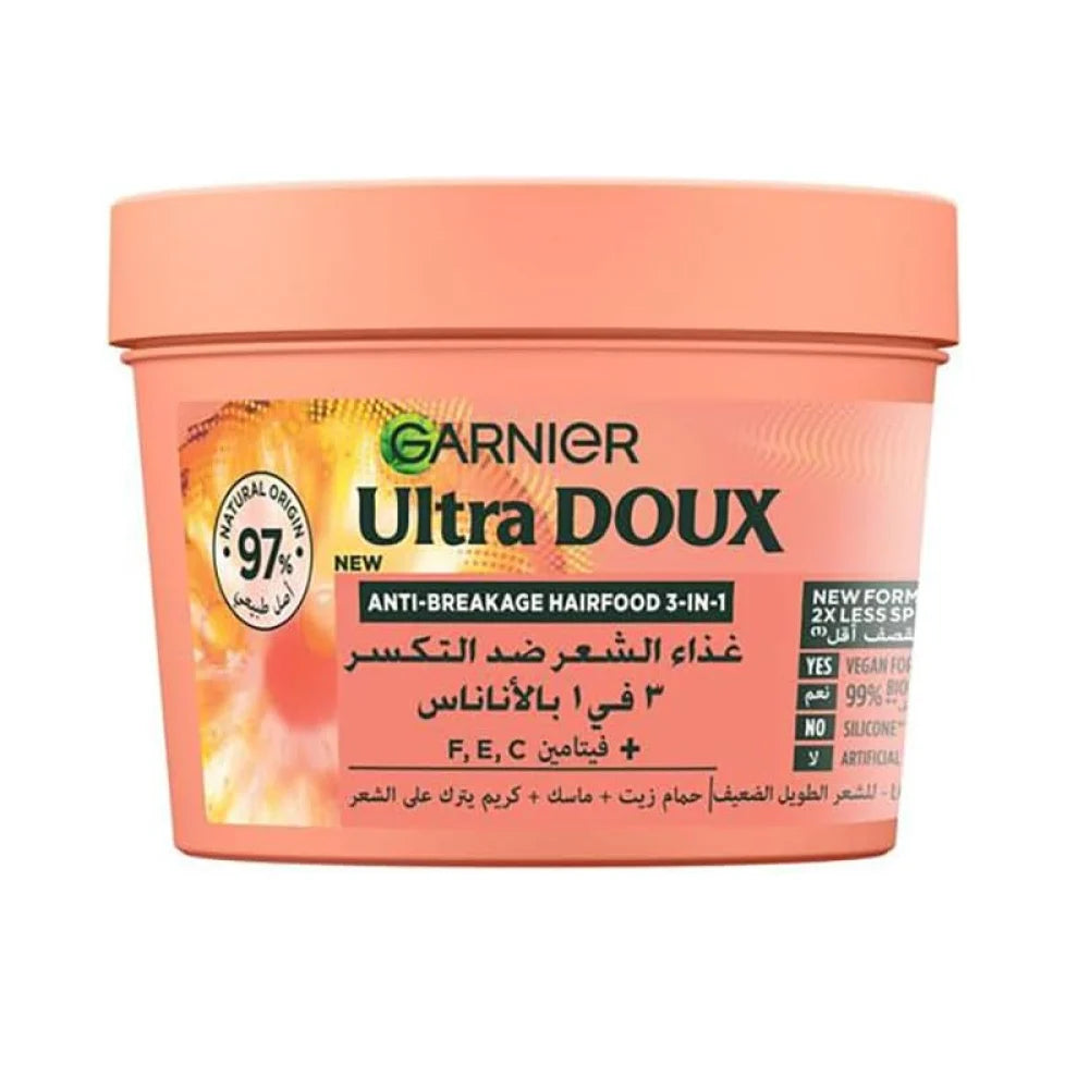 Garnier Ultimate Blends Hair Food Pineapple 3-in-1 Mask for Breakage - 390ml