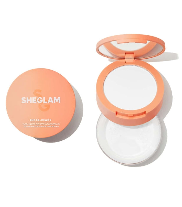 بودرة تثبيت سائبة2في 1 SHEGLAM بودرة تثبيت الوجه وتحت العين