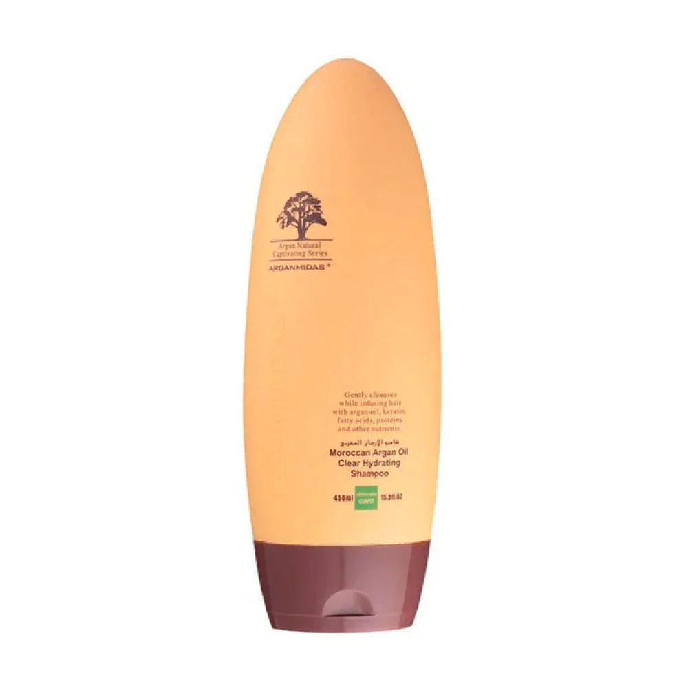 Arganmidas Moroccan Argan Oil Shampoo for Treated, Dry, and Damaged Hair - 450ml