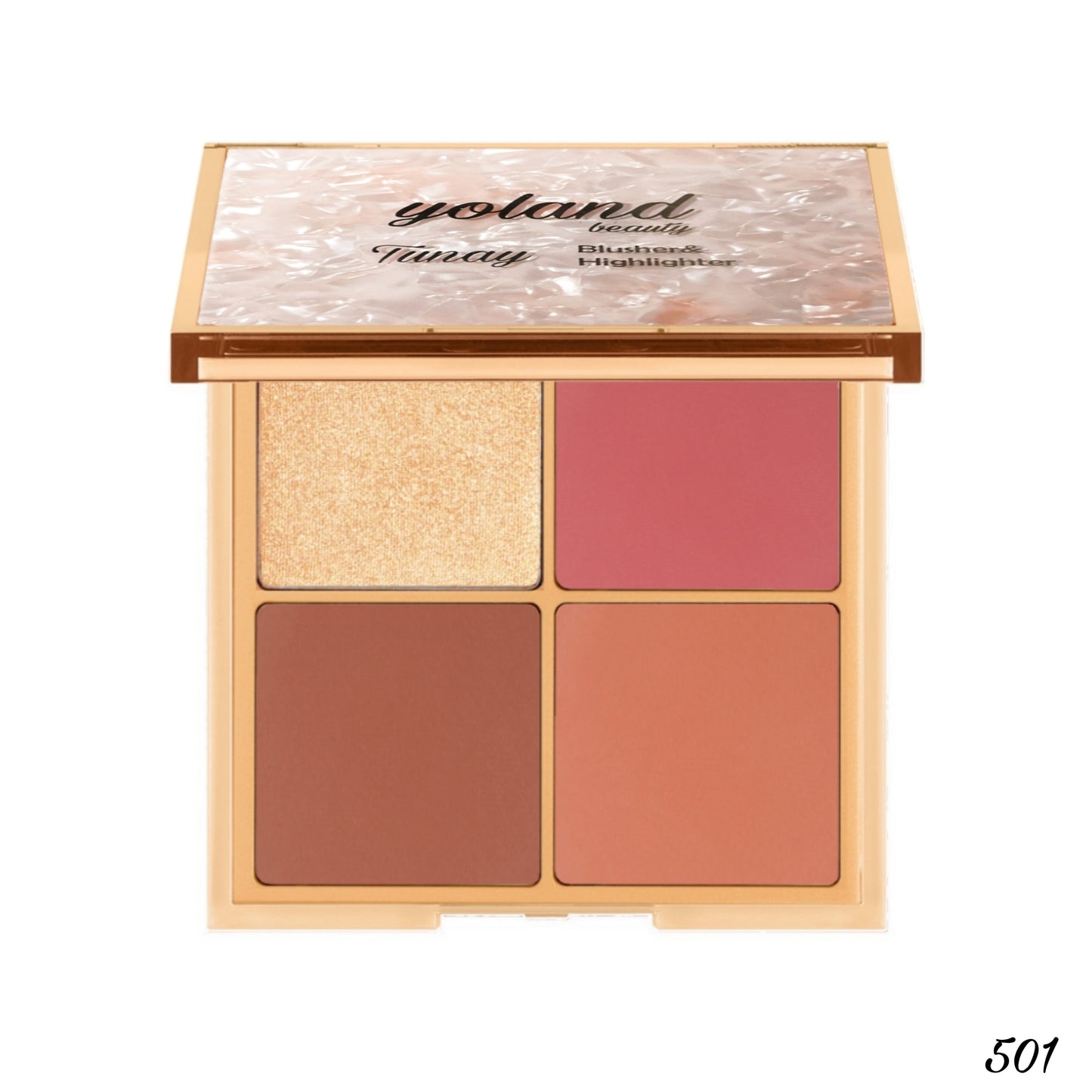 Yolanda Beauty - Blush and Highlight Palette Tonai