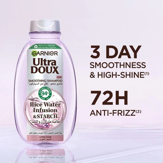 Garnier Ultra Doux Rice Water and Starch Extract Shampoo - 400 ml