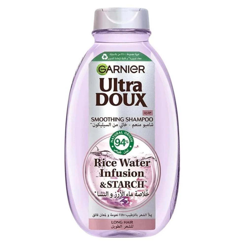 Garnier Ultra Doux Rice Water and Starch Extract Shampoo - 400 ml