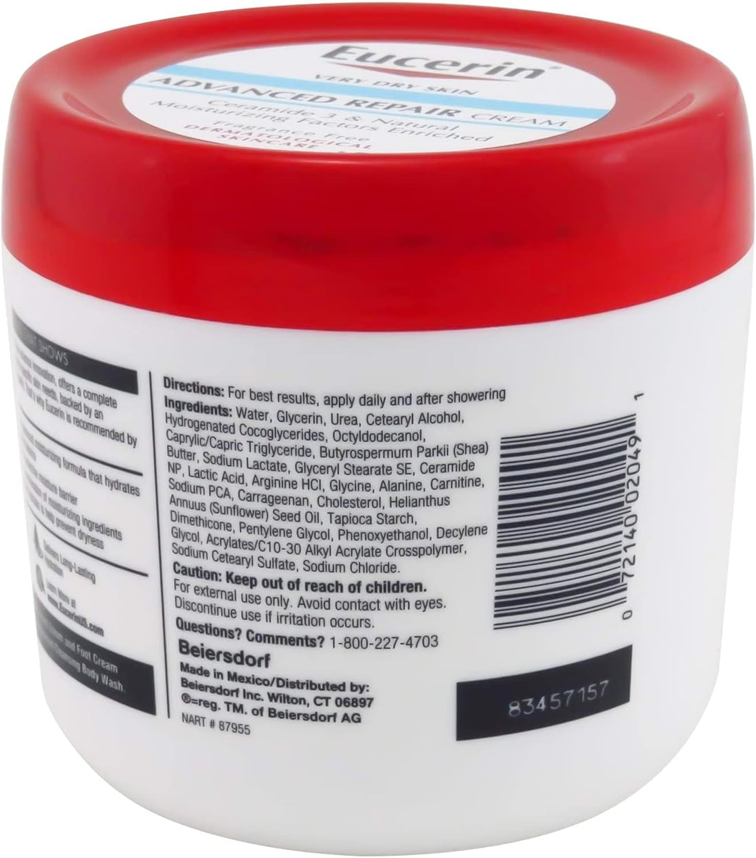 Eucerin Advanced Repair Cream for Very Dry Skin - 454g