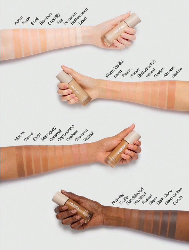 SHEGLAM كريم أساس مرطب بتغطية غير مرئية