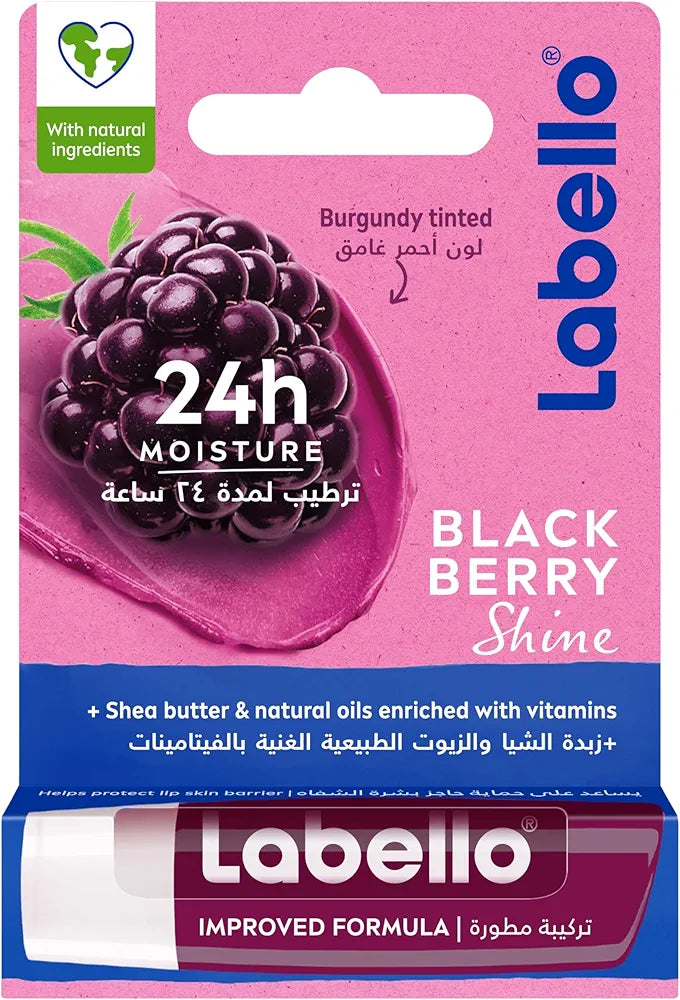 Labello Lip Balm, Lip Care and Moisture, Watermelon Shine, 4.8 g.