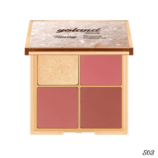 Yolanda Beauty - Blush and Highlight Palette Tonai