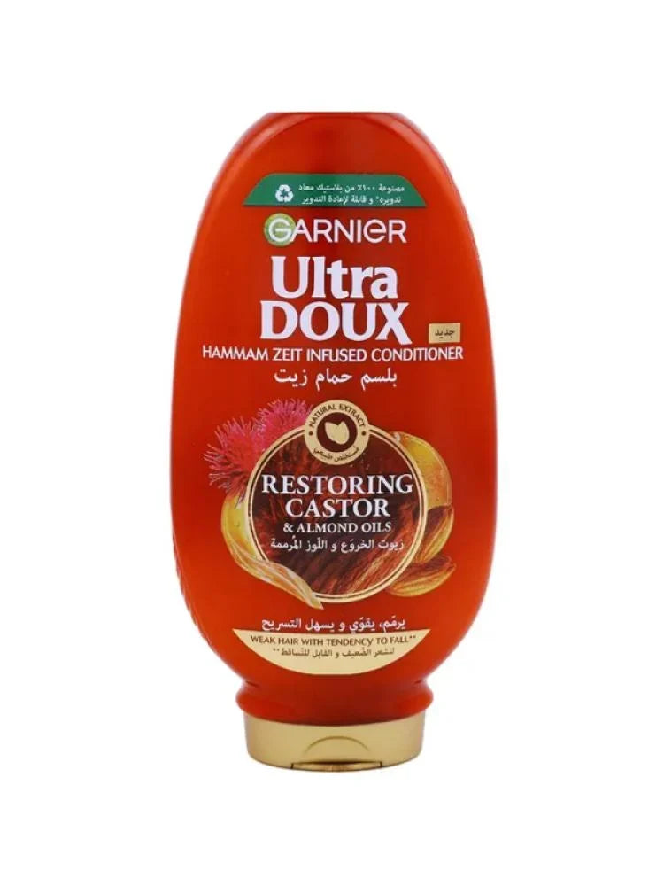 Garnier Ultra Doux Castor & Almond Oil Conditioner, 360ml