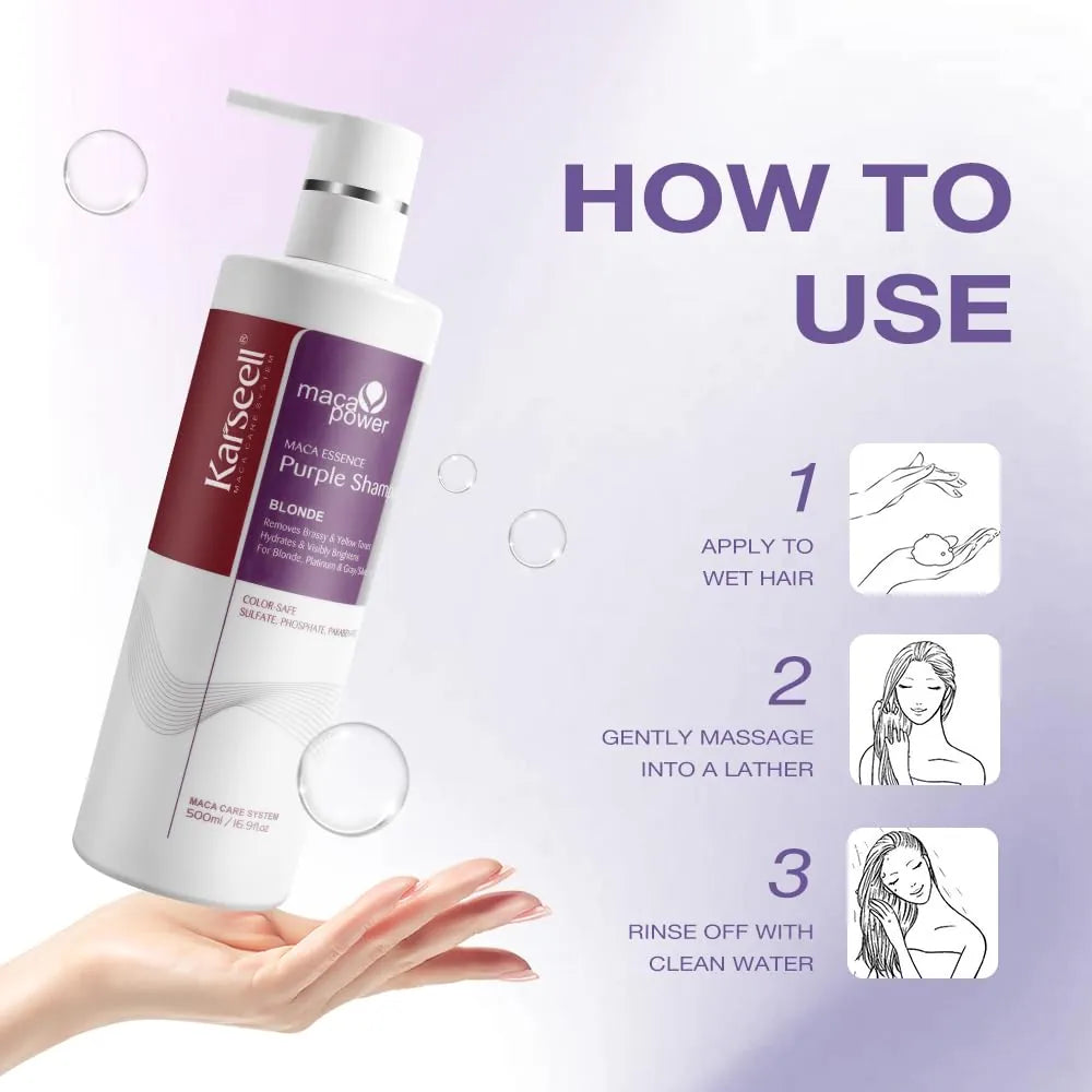 Karseell Maca Power Essence Purple Shampoo 500ml