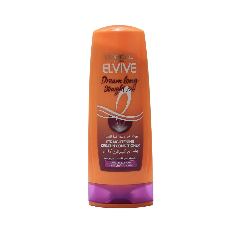 L'Oréal Paris Elvive Keratin Straightening Conditioner for Long and Frizzy Hair - 360ml