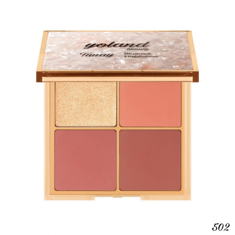 Yolanda Beauty - Blush and Highlight Palette Tonai