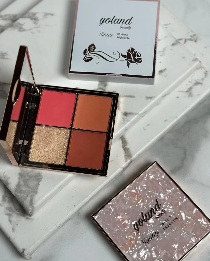 Yolanda Beauty - Blush and Highlight Palette Tonai