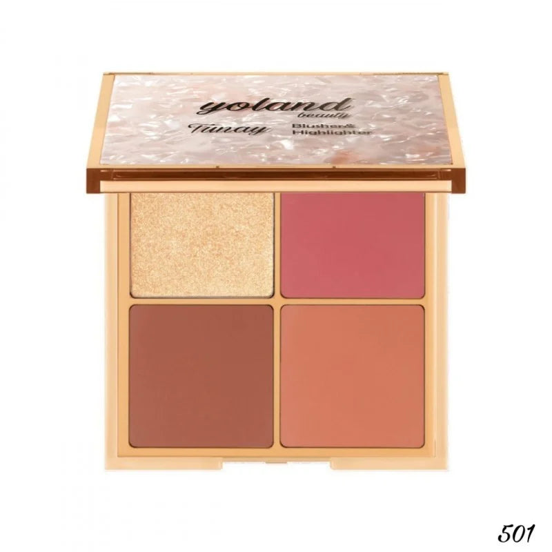 Yolanda Beauty - Blush and Highlight Palette Tonai