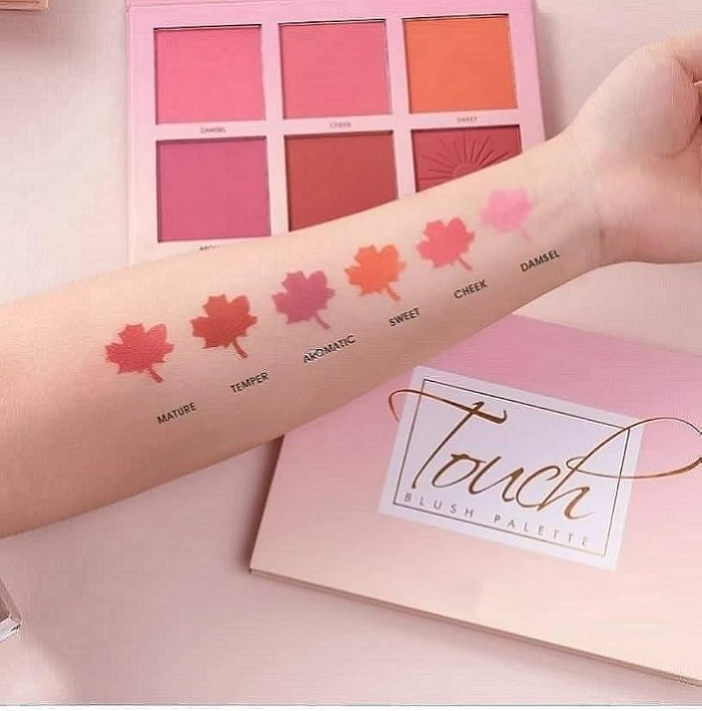 Mr. Huda Imagiic Professional Cosmetic Touch Blush Palette 6 Colors