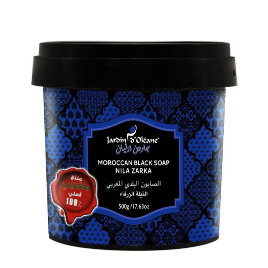Garden Olean Moroccan Black Soap with Blue Nila – 500g