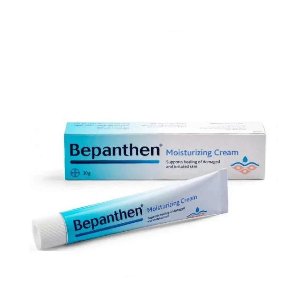 Bepanthen Moisturizing Skin Cream, Moisturizer for Dry and Damaged Skin with Niacinamide and Provitamin B5, 30g