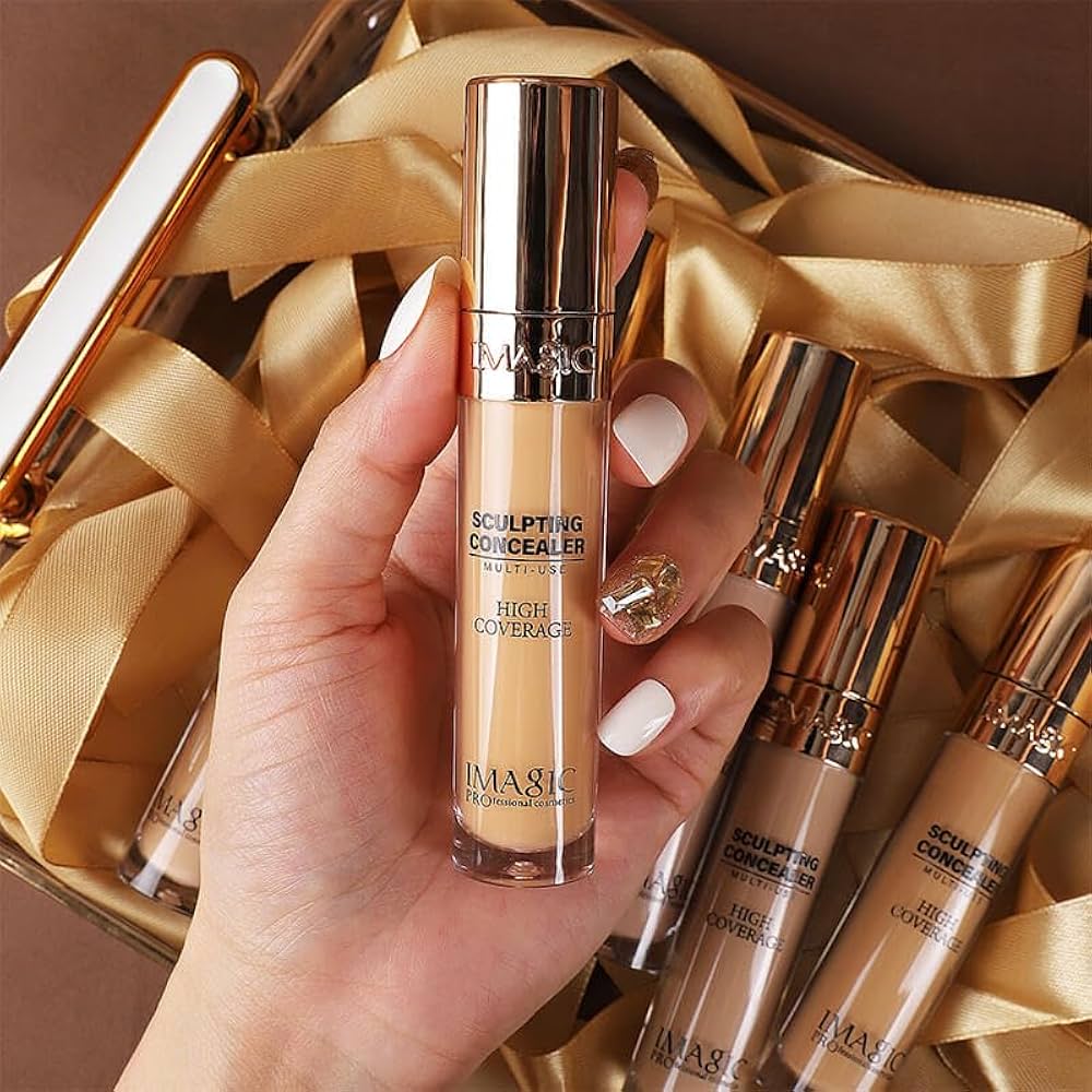 IMAGIC Professional Sculpting Concealer، كونسيلر خافي عيوب كريمي متعدد الاستخدامات يوفر تغطية عالية لإخفاء الهالات السوداء وعيوب البشرة
