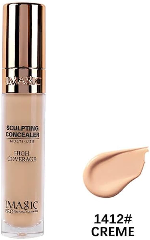 IMAGIC Professional Sculpting Concealer، كونسيلر خافي عيوب كريمي متعدد الاستخدامات يوفر تغطية عالية لإخفاء الهالات السوداء وعيوب البشرة