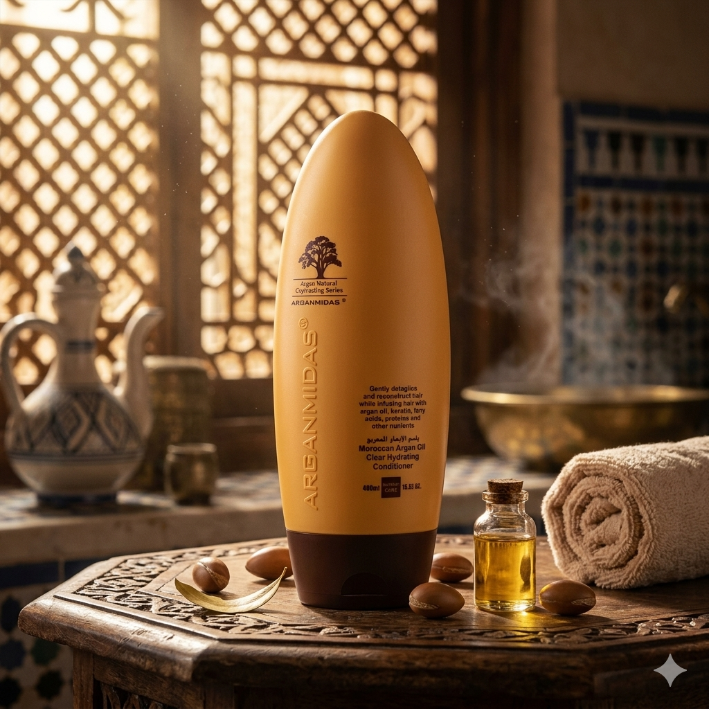 Argan Midas Argan Oil Conditioner for Treated, Dry and Damaged Hair - 450 ml