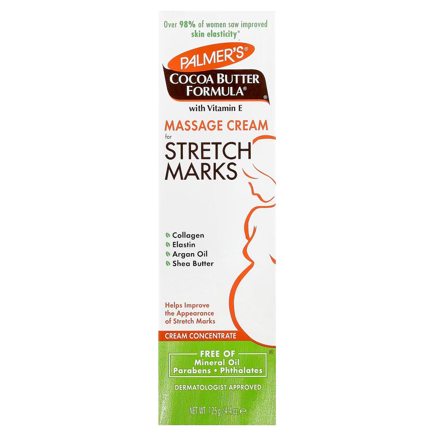 Palmer's Massage Cream for Stretch Marks, 4.4 Ounce (125 g) Cocoa Butter Formula,