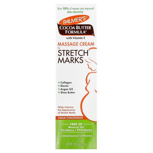 Palmer's Massage Cream for Stretch Marks, 4.4 Ounce (125 g) Cocoa Butter Formula,