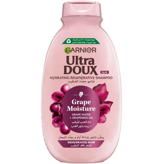 Garnier Ultra Doux Hydrating Grape Water and Grape Seed Oil Shampoo - 400ml