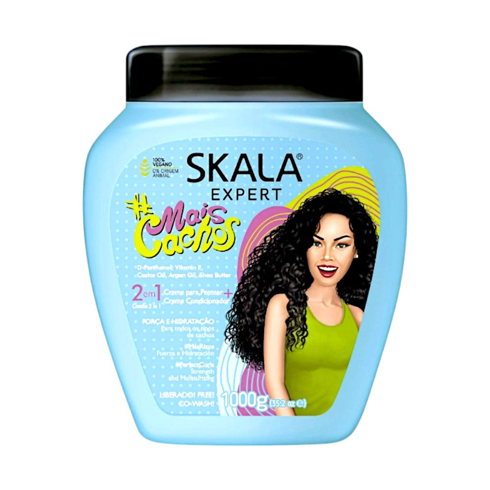 سکالا كريم معالج ومرطب 2 في 1 ميس كاتشوس المجعد والمموج معالج لتساقط الشعر أكبر وزن 1 كيلوجرام