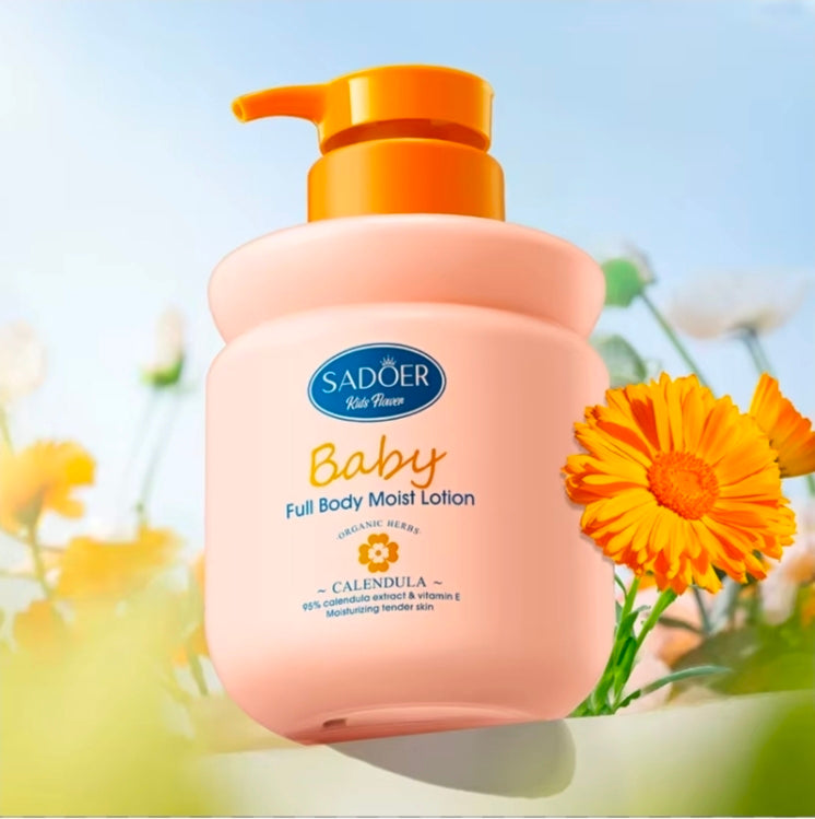 لوشن الترطيب الكامل للجسم للأطفال بخلاصة الآذريون سادوير (Sadoer Baby Full Body Moist Lotion Calendula)