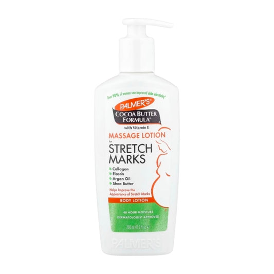 لوشن التدليك لعلامات التمدد زبدة الكاكاو بالـفيتامين E بالمرز (Palmer's Cocoa Butter Formula Massage Lotion for Stretch Marks)