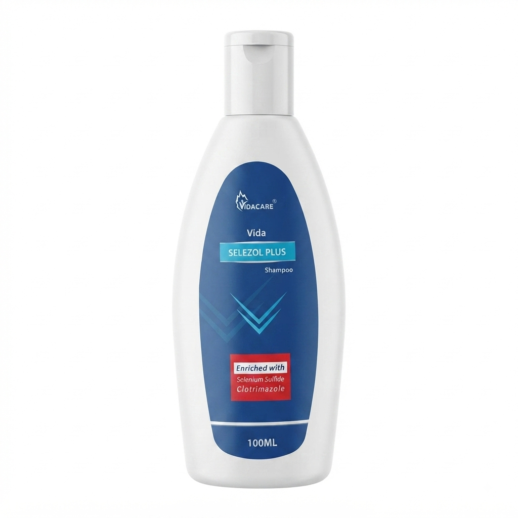شامبو سيليزول بلس العلاجي المضاد للقشرة من فيداكير (VidaCare Vida SELEZOL PLUS Shampoo)