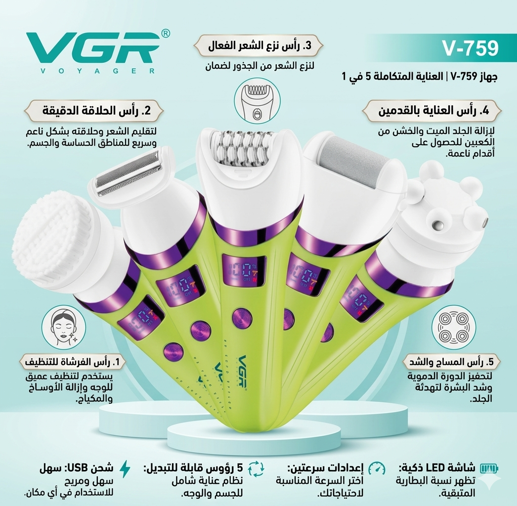 The VGR V-759, the professional all-in-one grooming kit